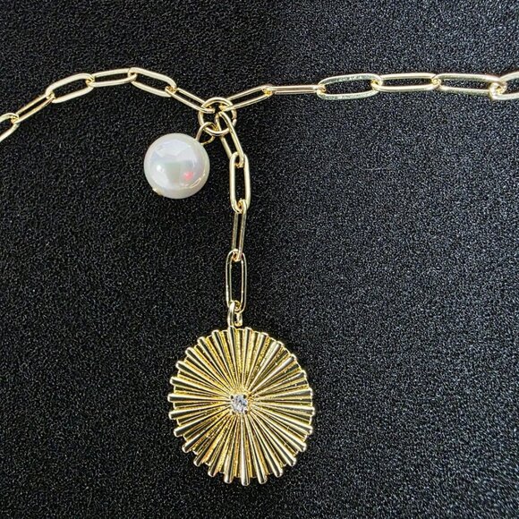 Adornia 14K Yellow Gold Vermeil Pearl Drop Y-Necklace - Picture 3 of 5